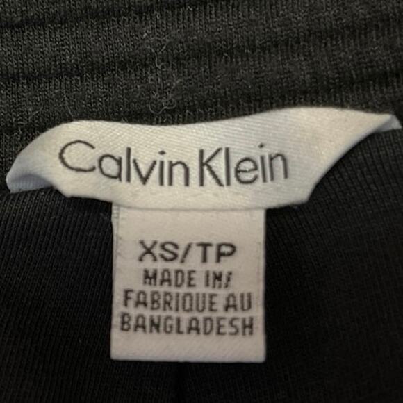 Calvin Klein Women's Black Knit Zip Up Long Sleeve Cardigan Coat Jacket Size XS - Picture 4 of 5